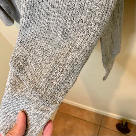 Free People movement grey waffle knit turtle neck - Picture 5 of 9